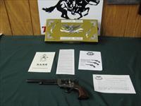 6007 EMF Hartford Model 45 colt 7.5 inch barrel 6 shot revolver case colored frame and hammer, 99% as new in box with all papers, appears unfired.ANIB Img-1
