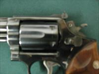 7158 Smith Wesson 53 22 JET 6 inch barrel 1962 mfg excellent box & papers and shell inserts,ramp front adjustable rear site, Diamond walnut grips rare revolver. Img-6