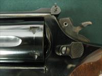 7158 Smith Wesson 53 22 JET 6 inch barrel 1962 mfg excellent box & papers and shell inserts,ramp front adjustable rear site, Diamond walnut grips rare revolver. Img-7