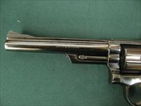 7158 Smith Wesson 53 22 JET 6 inch barrel 1962 mfg excellent box & papers and shell inserts,ramp front adjustable rear site, Diamond walnut grips rare revolver. Img-8