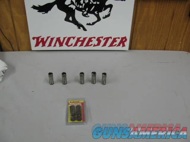 7614 Winchester 101 and model 23  Briley 20 gauge chokes and snap caps, EXTENDED  3 skeet, mod and improved mod, series  Win X 20. will fit all winchester 101 20 gauges,99% condition.FREE SHIPPING-210 602 6360