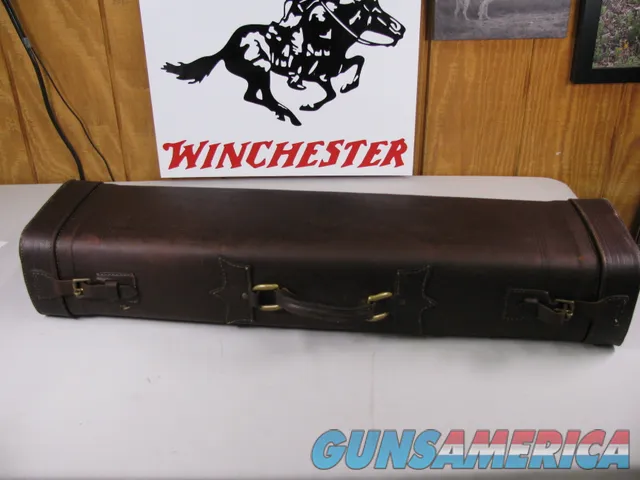 7911 Leather shotgun case. Really nice leather shotgun case. Can open case  Img-1