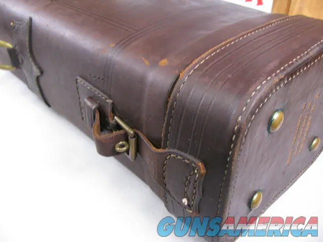 7911 Leather shotgun case. Really nice leather shotgun case. Can open case  Img-3