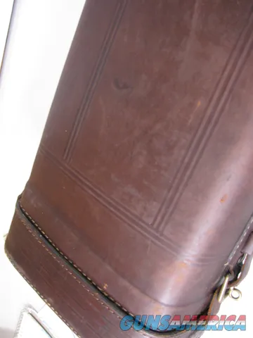 7911 Leather shotgun case. Really nice leather shotgun case. Can open case  Img-6
