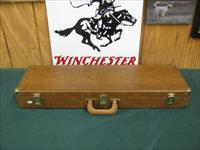 6879 Winchester 101 Pigeon 20 gauge 27 inch barrels, skeet, coin silver rose scroll engraved receiver, ejectors, pistol grip, Winchester butt plate, Winchester case, Winchester Pamphlet, 98% condition from West Texas collection. opens/close Img-1