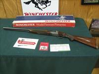 7304 Winchester 23 Pigeon XTR 20 gauge 26 inch barrel ic/mod, 97%, Winchester correct box serialized to gun, papers, vent rib, 2 3/4& 3inch chambers, single select trigger, ejectors, round knob, Winchester butt plate, all original coin silv Img-1