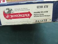 7304 Winchester 23 Pigeon XTR 20 gauge 26 inch barrel ic/mod, 97%, Winchester correct box serialized to gun, papers, vent rib, 2 3/4& 3inch chambers, single select trigger, ejectors, round knob, Winchester butt plate, all original coin silv Img-2