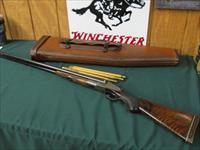 6533 L C Smith 2 E 12 gauge 30 inch barrels 2 3/4 chambers full/full, ejectors, Hunter One Trigger single trigger, lop white line pad 14 1/4,pistol grip horn cap,splinter 6533 L, leg of mutton case and wood cleaning rod, AA + Fancy Tiger St Img-1