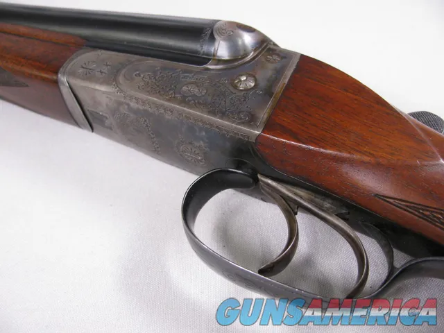7864  J.P. Sauer 20GA SXS shotgun, A.G. Eckernforde on barrel, sling swivel Img-4
