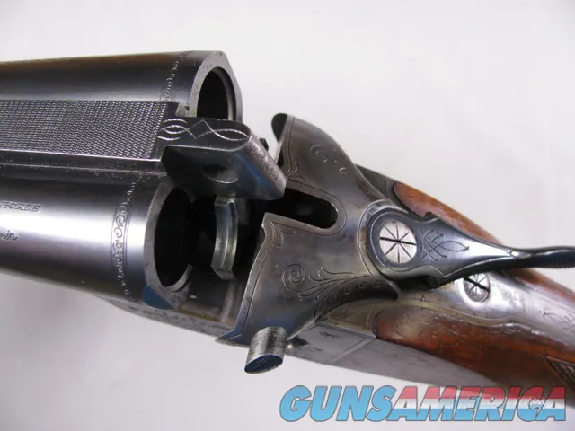 7864  J.P. Sauer 20GA SXS shotgun, A.G. Eckernforde on barrel, sling swivel Img-16