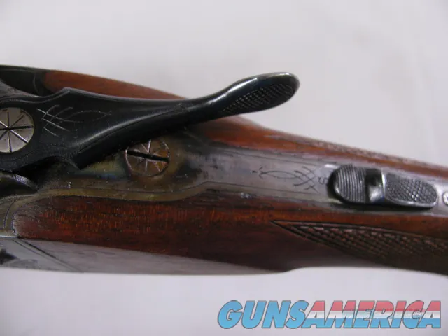 7864  J.P. Sauer 20GA SXS shotgun, A.G. Eckernforde on barrel, sling swivel Img-17