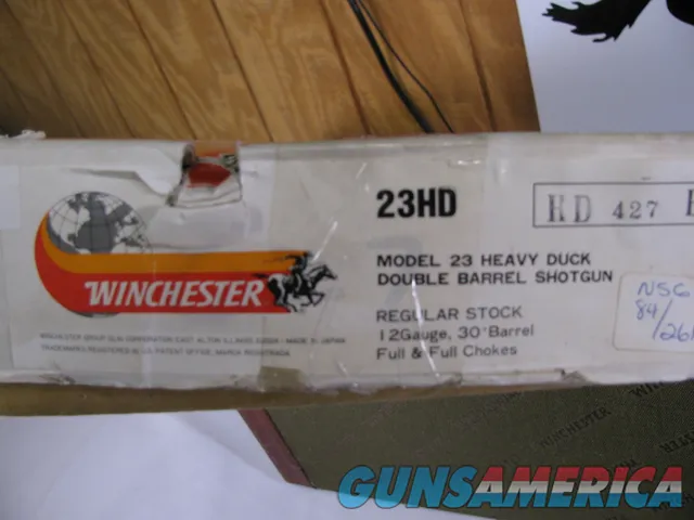 7906   Winchester 23 Heavy Duck 12-gauge, 30-inch barrels full and full, al Img-19