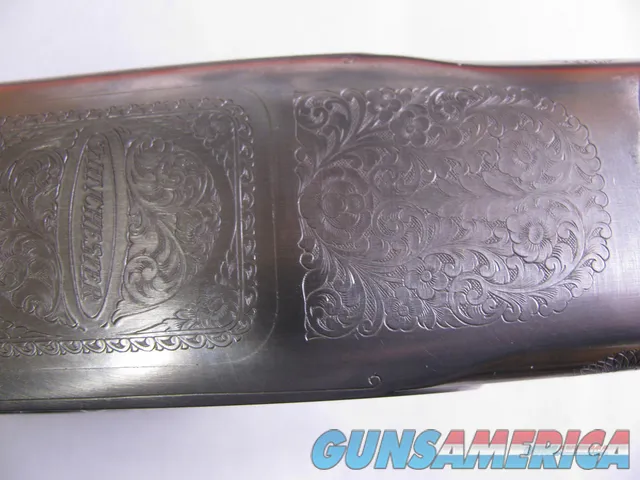 7751 Winchester 101 Pigeon FEATHERWEIGHT 12 gauge 26 barrels ic/im,STRAIGHT GRIP, 99% Winchester pad, Correct Winchester box serialized to the gun. A++Fancy figured walnut, vent rib, ejectors 1Pheasant and 2 quail engraved on coin silver re Img-8