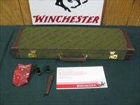 6850 Winchester 23 Pigeon XTR 20 gauge 26 inch barrels sk ic m f chokes,wrench pouch, round knob, single select trigger, ejectors, vent rib Winchester pad, less than 2000 mfg june-dec 1987. very hard to find. 99% condition, correct Winchest Img-1