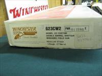 7142 Winchester 23 CUSTOM  12 gauge 27 inch barrels 3screw chokes, ic mod xf,made to look like model 21 ,mfg only in 1987, AS NEW IN BOX 99%,14 3/4 lop, Decelerator pad, Winchester pamphlet, single select trigger, ejectors, pistol grip with Img-2