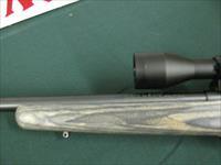 7352 Savage Mark II 22 long rifle, grey laminate stock, 3x9x45 Bushnell scope, 99.9% condition, medium weight barrel, not a mark on it. dont miss this great combo Img-4