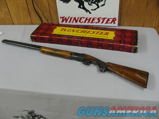 7691 Winchester 101 field 20 gauge 26 inch barrels ic/mod (rare) 2 3/4 & 3 inch chambers, red viz front site, white mid bead, pistol grip RED W, first 3 years of production, Winchester box is serialized to the shotgun. 97% condtion, very ha