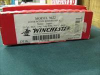 7060 Winchester 9422 TRAPPER 22 short, long, long rifle, NEW IN BOX, UNFIRED, ALL PAPER WORK, COLLECTABLE EARLY ONE. S/N F705998 16 1/2 inch barrel,hooded front site,low buckhorn mid site,nice walnut, Winchester butt plate, 100% original ea Img-2