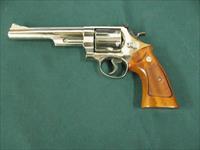 7264 Smith Wesson 29-2 44 magnum,Nickel, orange front adj squared notch rear, walnut grips, 6 inch barrel, all papers, drag line is almost imperceptible,99.9% condition.with tools. and papers and presentation case. one of the best Img-4