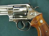 7264 Smith Wesson 29-2 44 magnum,Nickel, orange front adj squared notch rear, walnut grips, 6 inch barrel, all papers, drag line is almost imperceptible,99.9% condition.with tools. and papers and presentation case. one of the best Img-6