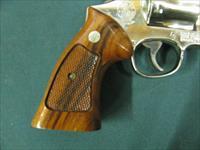 7264 Smith Wesson 29-2 44 magnum,Nickel, orange front adj squared notch rear, walnut grips, 6 inch barrel, all papers, drag line is almost imperceptible,99.9% condition.with tools. and papers and presentation case. one of the best Img-9