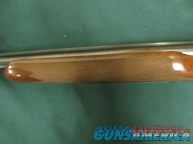 7194 Winchester 23 LIGHT DUCK 20 gauge 28 barrels 3 inch chambers, calledLADY DUCK, single select trigger ejectors,pistol grip, Wincester pad, Winchester correct case, FANCEY HIGHLY FIGURED WALNUT AAA+++. RAISED SOLID RIB. opens closes ti Img-12