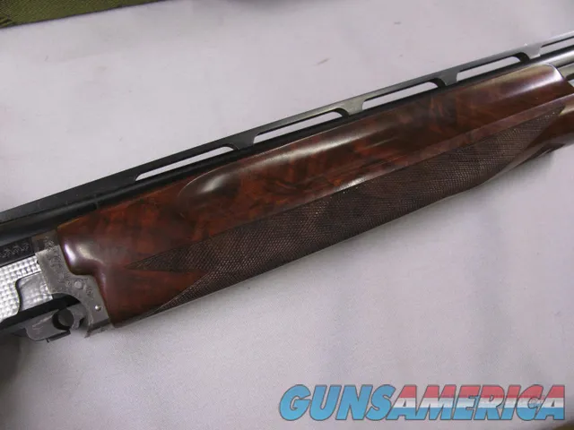 7826 Winchester 101 QUAIL SPECIAL 410 gauge 26 barrels mod/full, AS NEW IN CORRECT Case, With paperwork, AAA++Fancy FEATHERCROTCH WALNUT, vent rib, ejectors, Winchester pad, 99.9% condition. bird dog and 4 quail coin silver engraved receive Img-11