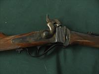 6603 I A B Marchano Sharps 54 caliber percussion BLACK POWDER 28.5 INCH BARREL,case colored receiver, ladder rear site,made in Italy, no ffl required Black powder. 98 % condition. appears unfired. factory lop of 14 1/8.  Img-7