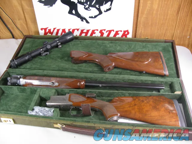 8848 Winchester 101 “Boar” 12 Gauge (3”) over 7x57 Mauser, 25” barrel, LOP with custom high comb 