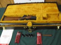6642 Winchester Waterfowler 12 gauge 32 inch  barrels 2 3/4/ 3inch chambers, steel shot compatable,sk ic m im f xf wrench 2 pouches,key, booklet paper Correct Winchester case, ejectors vent rib pistol grip with cap,Winchester butt pad, all  Img-3