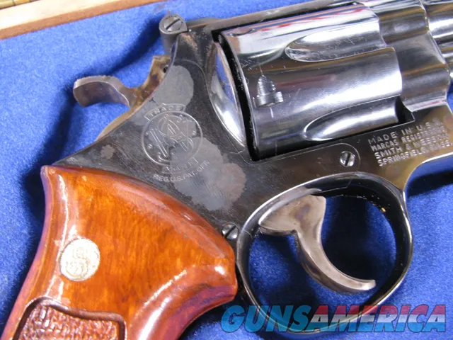 7943  Smith and Wesson  25-5, 45 Long Colt, Goncalo Alves Grips, Blue Finis Img-4