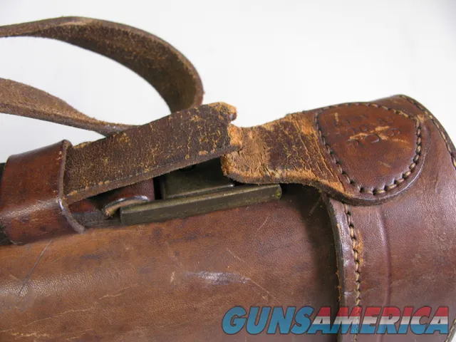 7936  Leather ShotgunRifle case. Really nice divided leather case. One of  Img-7