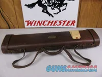 7936  Leather ShotgunRifle case. Really nice divided leather case. One of 