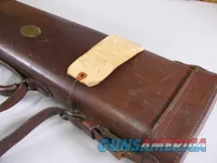 7936  Leather ShotgunRifle case. Really nice divided leather case. One of 