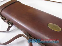 7936  Leather ShotgunRifle case. Really nice divided leather case. One of 