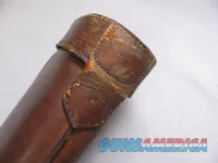 7936  Leather ShotgunRifle case. Really nice divided leather case. One of 