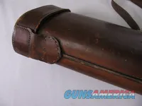 7936  Leather ShotgunRifle case. Really nice divided leather case. One of 