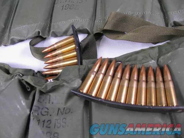 8131 SKS 7.62x39 ammo- 200 rounds in strips and in an Army sling pouch.  Img-3