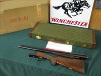 6519 Winchester 23 Classic BABY FRAME 28 gauge 26 barrels ic/mod,vent rib, ejectors, pistol grip with cap, butt pad, all original, BABY FRAME WITH AAA Fancy walnut, Winchester hard case,Winchester pamphlet,original mailing carton for case.  Img-1