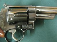 7105 Smith Wesson 25-5 45 LONG COLT 6 inch barrel,square N frame wide serrated target trigger,wide hammer,red ramp site,adjustable rear,Goncalo target grips/medallions,mfg 1979, wood presentation box and tools, all papers, box of ammo from  Img-11