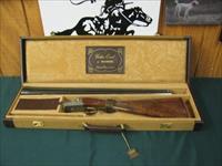 6710 Winchester Golden Quail 28 gauge 26 barrels, ic/mod,Winchester butt pad, single select trigger, auto ejectors, solid rib, STRAIGHT GRIP,AAA FANCY WALNUT, engraved quail/birds/dogs coin silver receiver. GOLD RAISED QUAIL HEAD on bottom  Img-2