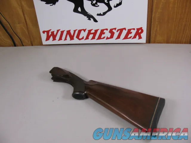 8108  Winchester 101 12 Gauge wood stock, the length of the wood is 15  Img-1