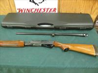 7311 Remington 870 Wingmaster 20 gauge 26 inch barrel skeet, Remington pad, all original, 99%, vent rib, s/n has a real X as its last number. as new, pistol grip with cap. Img-1