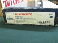 6929 Winchester 101 Field 28 gauge 28 barrels, skeet/skeet, pistol grip, Winchester butt plate,single front brass bead,HANG TAG and all papers/box innards, Winchester box serialized to gun. UNFIRED--NEW IN BOX- MFG MID 1980S. TIME CAPSULE  Img-2