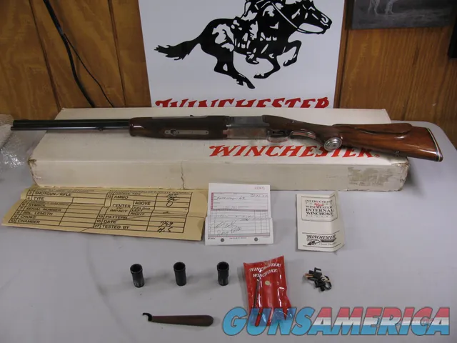 7759 Winchester 101XTR Grand European 12ga270cal  COMBO SET,25 inch barrels,sk ic m f, choke wrench, allen wrench choke pouch