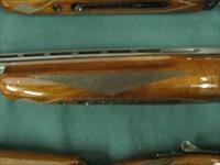7312 Winchester 101 skeet set 28 inch barrels, 20 gauge, 28ga 410 ga-ALL CHOKED SKEET--all original , Winchester butt plate, vent rib, ejectors, nice figure in Walnut. tite, bores brite shiny,opens closes tite, Browning Cased, very nice set Img-10