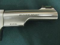 6954 Ruger S P 101 22 long rifle, 4 inch barrel, stainless steel, walnut and rubber grips, adjustable rear site, fiber optic front site, not a mark on it.new in box all papers, 8 shot .from private collection. s/n 577-2174x Img-10