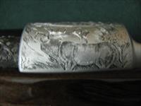 6703 Browning Belgium Olympian  rifle 30-06 22 inch barrel, R. Greco engraved and signed twice. AAA++marble cake fancy highly figured walnut. Browning butt plate replacement stock, unfired, dont believe bolt was inserted.Elk,Deer, Antelop Img-10