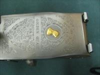7010 Winchester 23 Golden Quail 28 gauge 26 inch barrels ic/mod, STRAIGHT GRIP,solid raised rib,ejectors, single select trigger,Winchester pad,ALL ORIGINAL,dog/quail engraved coin silver receiver,Winchester case and keys, AAA++Fancy HIghly  Img-7