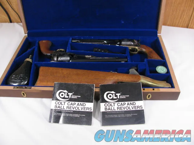8013  Colt 1860 Army U.S. Calvary Commemorative two gun set, 44 Cal, Black Powd